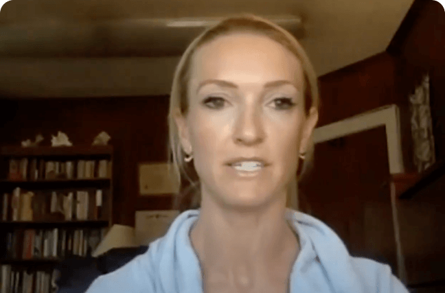 Licensed psychologist and Concussion Legacy Foundation Legacy Family Community member Dr. Shannon Albarelli leads a meditation session to help those struggling with brain injuries