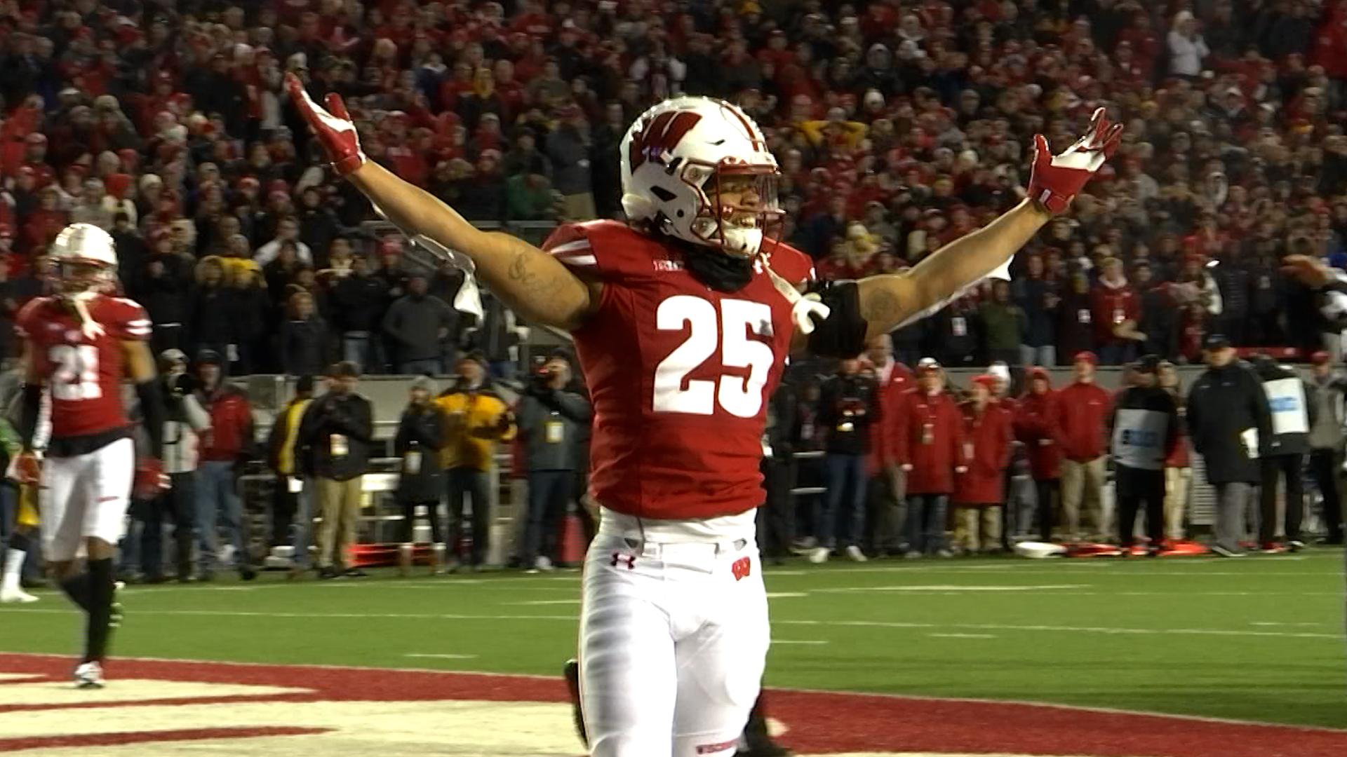 Wisconsin football player