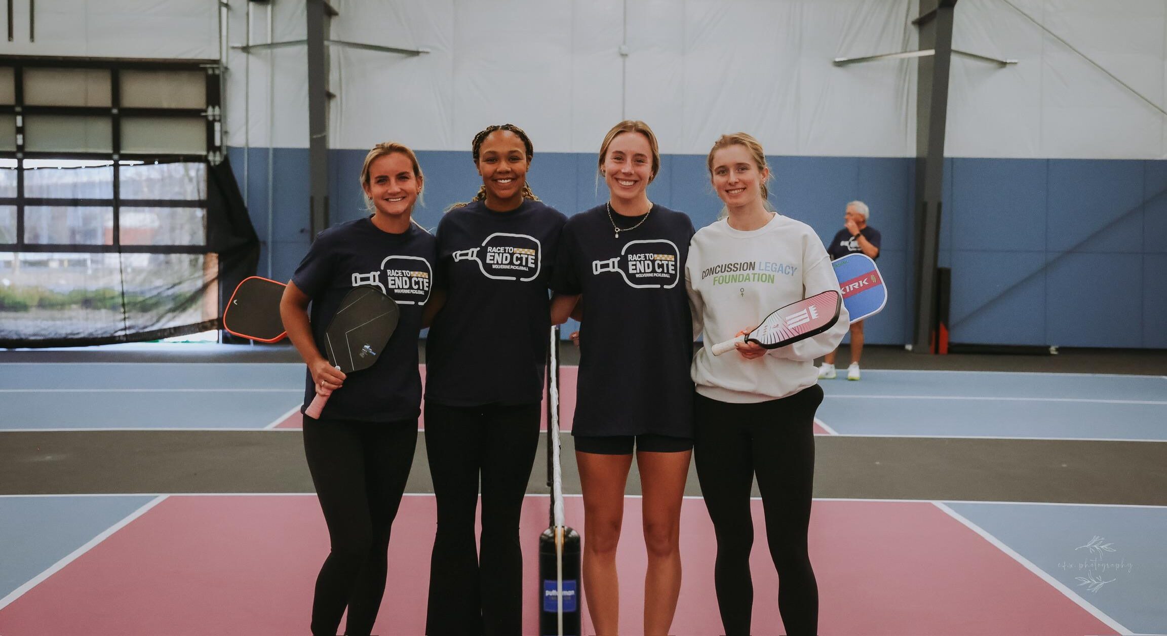 Jaedan Brown, daughter of former NFL player Corwin Brown, hosts a pickleball fundraiser for the Concussion & CTE Foundation