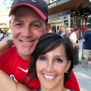 Legacy Donor and former hockey player Cam Brown with wife Christina
