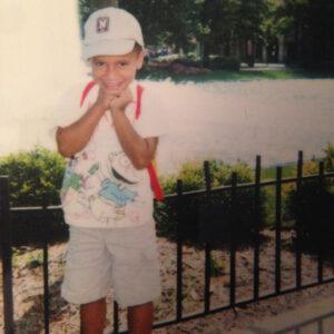 Former college football player Marcus Alston as a child